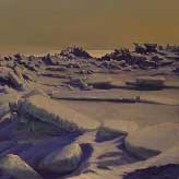 Point Hope Sea Ice in Sun Alaskan Art David Rosenthal